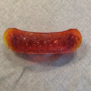 Fenton Daisy Button Red Canoe